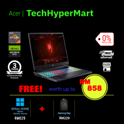 Acer Nitro AN16-41-R47N-1-W11-EPP 16" Laptop/ Notebook (Ryzen 7 7840HS, 16GB, 1TB, NV RTX4050, W11H, 165Hz)