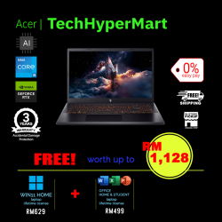 Acer Nitro V15 ANV15-52-529N-1-W11-EPP 15.6" Laptop/ Notebook (i5-13420H, 16GB, 1TB, NV RTX5050, W11H, Off H&S + Off 365 Basic, 180Hz, AI Chip)