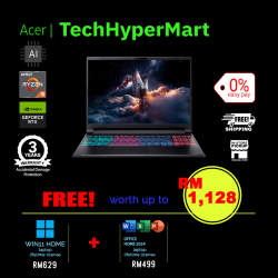 Acer Nitro V16S AI ANV16S-41-R8T2-1-W11-EPP 16" Laptop/ Notebook (Ryzen 5 240, 16GB, 1TB, NV RTX5050, W11H, Off Home 2024 + Off 365 Basic, 180Hz, AI Chip)