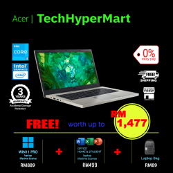 Acer Aspire Vero AV14-52P-309G-1-W11P-EPP 14" Laptop/ Notebook (i3-1315U, 8GB, 1TB, Intel, W11P, Off H&S)