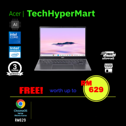 Acer Chromebook Plus Enterprise CBE594-2T-76LR 14" Laptop/ Notebook (Core 7 150U, 16GB, 512GB, Intel, ChromeOS, Touch, AI)