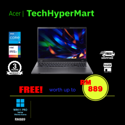 Acer TravelMate P216-51-537S 16" Laptop/ Notebook (i5-1335U, 8GB, 512GB, Intel Iris Xe, W11P)