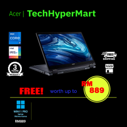 Acer TravelMate Spin P414RN-53-75V8 14" Laptop/ Notebook (i7-1355U, 16GB, 512GB, Intel Iris Xe, W11P, Touchscreen)