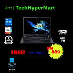 Acer TravelMate P614P-52-75HK 14" Laptop/ Notebook (i7-1165G7, 8GB, 1TB, Intel Iris Xe, W11P)