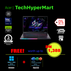 Acer Predator Helios 18 AI PH18-I71-92V8-2-W11P-EPP 18" Laptop/ Notebook (Ultra 9 290HX Plus, 32GB, 2TB, NV RTX5080, W11P, Off H&S + Off 365 Basic, 120Hz, AI)