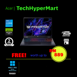 Acer Predator Helios Neo 16 PHN16-72-52P9-W11P 16" Laptop/ Notebook (i5-14500HX, 8GB, 1TB, NV RTX4060, W11P, 165Hz)