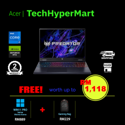 Acer Predator Helios Neo 16 PHN16-72-75XH-32-W11P 16" Laptop/ Notebook (i7-14700HX, 32GB, 1TB, NV RTX4070, W11P, 240Hz)