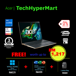 Acer Swift 14 SF14-71T-729N-2-W11-EPP 14" Laptop/ Notebook (i7-13700H, 16GB, 2TB, Intel Iris Xe, W11H, Off H&S, Touchscreen)
