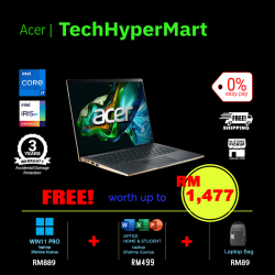 Acer Swift 14 SF14-71T-729N-2-W11P-EPP 14" Laptop/ Notebook (i7-13700H, 16GB, 2TB, Intel Iris Xe, W11P, Off H&S, Touchscreen)
