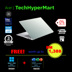 Acer Swift Edge AI SFE14-I51-52TU-1-W11P-EPP 14" Laptop/ Notebook (Ultra 5 325, 16GB, 1TB, Intel, W11P, Off H&S + Off 365 Basic, AI)