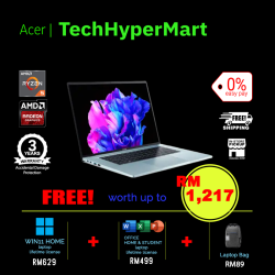 Acer Swift Edge SFE16-42-R5FB-1-W11-EPP 16" Laptop/ Notebook (Ryzen 5 7535U, 16GB, 1TB, AMD Radeon, W11H, Off H&S)