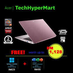 Acer Swift Go SFG14-41-R45T 14" Laptop/ Notebook (Ryzen 5 7530U, 16GB, 512GB, AMD Radeon, W11H, Off H&S)