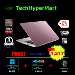 Acer Swift Go SFG14-41-R45T-1-W11-EPP 14" Laptop/ Notebook (Ryzen 5 7530U, 16GB, 1TB, AMD Radeon, W11H, Off H&S)