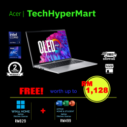 Acer Swift Go SFG14-73-7331 14" Laptop/ Notebook (Ultra 7 155H, 16GB, 1TB, Intel Arc, W11H, Off H&S)