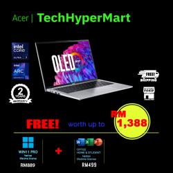 Acer Swift Go SFG14-73-7331-W11P 14" Laptop/ Notebook (Ultra 7 155H, 16GB, 1TB, Intel Arc, W11P, Off H&S)