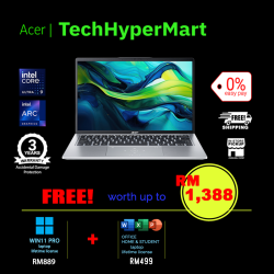 Acer Swift Go SFG14-73T-98EX-2-W11P-EPP 14" Laptop/ Notebook (Ultra 9 185H, 32GB, 2TB, Intel Arc, W11P, Off H&S, Touchscreen)
