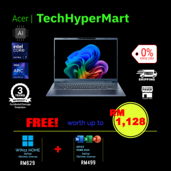 Acer Swift Go SFG14-75-73XS-1-W11-EPP 14" Laptop/ Notebook (Ultra 7 256V, 16GB, 1TB, Intel Arc, W11H, Off Home 2024 + Off 365 Basic, AI)