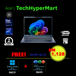 Acer Swift Go SFG14-75-77NC 14" Laptop/ Notebook (Ultra 7 258V, 32GB, 1TB, Intel Arc, W11H, Off H&S + Off 365 Basic, AI Chip)