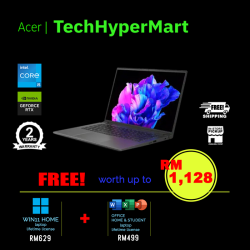 Acer Swift X SFX14-71G-588D 14.5" Laptop/ Notebook (i5-13500H, 16GB, 512GB, NV RTX3050, W11H, Off H&S)