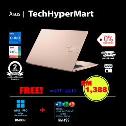 Asus Vivobook A1404V-AEB688WS-24-1-W11P-EPP 14" Laptop/ Notebook (i7-1355U, 24GB, 1TB, Intel Iris Xe, W11P, Off H&S + Off 365 Basic)