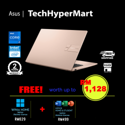 Asus Vivobook A1404V-AEB688WS-24-W11 14" Laptop/ Notebook (i7-1355U, 24GB, 512GB, Intel, W11H, Off H&S + Off 365 Basic)