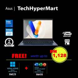 Asus Vivobook A1404V-APB007WSM 14" Laptop/ Notebook (Core 5 120U, 16GB, 512GB, Intel, W11H, Off H&S + Off 365 Basic)