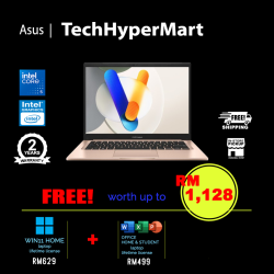 Asus Vivobook A1404V-APB008WSM 14" Laptop/ Notebook (Core 5 120U, 16GB, 512GB, Intel, W11H, Off H&S + Off 365 Basic)