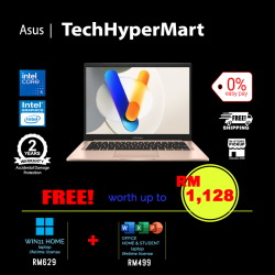 Asus Vivobook A1404V-APB008WSM-1-W11-EPP 14" Laptop/ Notebook (Core 5 120U, 16GB, 1TB, Intel, W11H, Off H&S + Off 365 Basic)