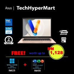 Asus Vivobook A1404V-APB012WSM 14" Laptop/ Notebook (Core 7 150U, 16GB, 1TB, Intel, W11H, Off H&S, Off 365 Basic)