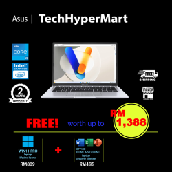Asus Vivobook A1405V-ALY410WS-24-W11P 14" Laptop/ Notebook (i5-13420H, 24GB, 512GB, Intel, W11P, Off Home 2024 + Off 365 Basic)