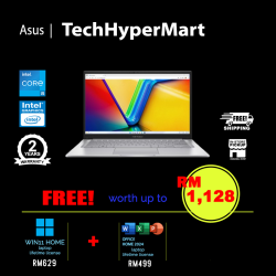 Asus Vivobook A1405V-ALY609WS 14" Laptop/ Notebook (i5-13420H, 16GB, 512GB, Intel, W11H, Off Home 2024 + Off 365 Basic)