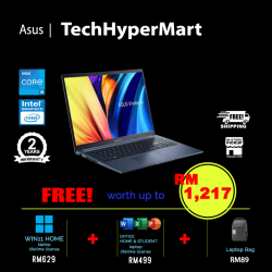 Asus VivoBook A1504V-ABQ350WS-12-W11 15.6" Laptop/ Notebook (i5-1335U, 12GB, 512GB, Intel, W11H, Off H&S)