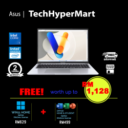 Asus Vivobook A1605V-APMB036WSM 16" Laptop/ Notebook (Core 5 120U, 16GB, 512GB, Intel, W11H, Off H&S + Off 365 Basic)