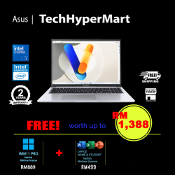 Asus Vivobook A1605V-APMB036WSM-24-W11P 16" Laptop/ Notebook (Core 5 120U, 24GB, 512GB, Intel, W11P, Off H&S + Off 365 Basic)