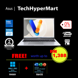 Asus Vivobook A1605V-APMB036WSM-1-W11P-EPP 16" Laptop/ Notebook (Core 5 120U, 16GB, 1TB, Intel, W11P, Off H&S + Off 365 Basic)