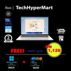 Asus Vivobook A1607C-AMB223WS 16" Laptop/ Notebook (Ultra 5 225H, 16GB, 512GB, Intel, W11H, Off Home 2024 + Off 365 Basic, AI Chip)