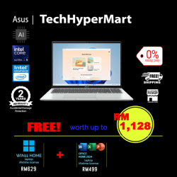 Asus Vivobook A1607C-AMB223WS-1-W11-EPP 16" Laptop/ Notebook (Ultra 5 225H, 16GB, 1TB, Intel, W11H, Off Home 2024 + Off 365 Basic, AI Chip)