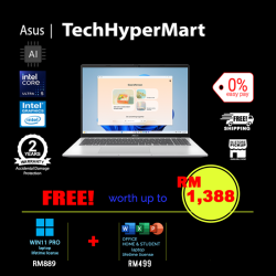 Asus Vivobook A1607C-AMB223WS-1-W11P-EPP 16" Laptop/ Notebook (Ultra 5 225H, 16GB, 1TB, Intel, W11P, Off Home 2024 + Off 365 Basic, AI Chip)