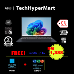 Asus Vivobook A1607Q-AMB055WS-2-W11P-EPP 16" Laptop/ Notebook (Snapdragon X X1 26 100, 16GB, 2TB, Qualcomm Adreno, W11P, Off Home 2024 + Off 365 Basic, AI Chip)