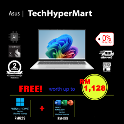 Asus Vivobook A1607Q-AMB056WS-2-W11-EPP 16" Laptop/ Notebook (Snapdragon X X1 26 100, 16GB, 2TB, Qualcomm Adreno, W11H, Off Home 2024 + Off 365 Basic, AI Chip)