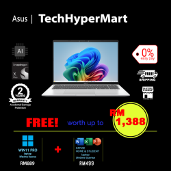 Asus Vivobook A1607Q-AMB056WS-2-W11P-EPP 16" Laptop/ Notebook (Snapdragon X X1 26 100, 16GB, 2TB, Qualcomm Adreno, W11P, Off Home 2024 + Off 365 Basic, AI Chip)