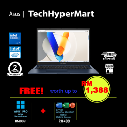 Asus Vivobook A1704V-AAU012WSM-24-W11P 17.3" Laptop/ Notebook (Core 7 150U, 24GB, 1TB, Intel, W11P, Off H&S, Off 365 Basic)