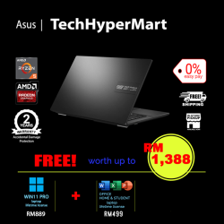 Asus Vivobook Go E1404F-AEB150WS-1-W11P-EPP 14" Laptop/ Notebook (Ryzen 5 40, 16GB, 1TB, AMD Radeon, W11P, Off Home 2024 + Off 365 Basic)
