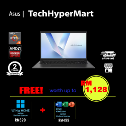 Asus Vivobook Go E1504F-ABQ050WS 15.6" Laptop/ Notebook (Ryzen 5 40, 16GB, 512GB, AMD Radeon, W11H, Off Home 2024 + Off 365 Basic)