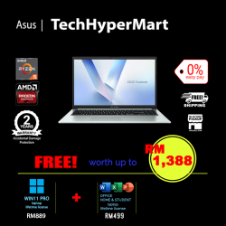 Asus Vivobook Go E1504F-ABQ052WS-1-W11P-EPP 15.6" Laptop/ Notebook (Ryzen 5 40, 16GB, 1TB, AMD Radeon, W11P, Off Home 2024 + Off 365 Basic)