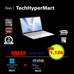 Asus Vivobook Go E1504F-ABQ051WSP 15.6" Laptop/ Notebook (Ryzen 5 40, 16GB, 512GB, AMD Radeon, W11H, Off Home 2024 + Off 365 Basic)