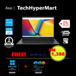 Asus Vivobook Go E1504G-ANJ325WSM-1-W11-EPP 15.6" Laptop/ Notebook (i3-N305, 8GB, 1TB, Intel, W11H, Off H&S + Off 365 Basic)