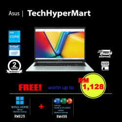 Asus Vivobook Go E1504G-ANJ327WSM 15.6" Laptop/ Notebook (i3-N305, 8GB, 512GB, Intel, W11H, Off H&S + Off 365 Basic)