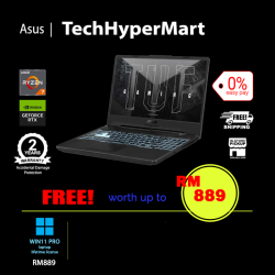 Asus TUF A15 FA506N-CRHN039W-1-W11P-EPP 15.6" Laptop/ Notebook (Ryzen 7 7435HS, 16GB, 1TB, NV RTX3050, W11P, 144Hz)