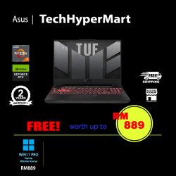 Asus TUF Gaming A15 FA507N-URLP024W-24-W11P 15.6" Laptop/ Notebook (Ryzen 7 7435HS, 24GB, 512GB, NV RTX4050, W11P, 144Hz)